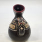 Ukrainian Art Pottery Pitcher Black Red Tan Raised Geometric Elongated Spout Vtg