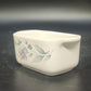 Pfaltzgraff April Mini Loaf Pan Baking Dish 4" Floral Stoneware Handles USA Vtg