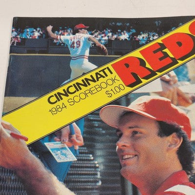 Cincinnati Reds 1984 Scorebook Vs San Diego Joe Price Version Unscored