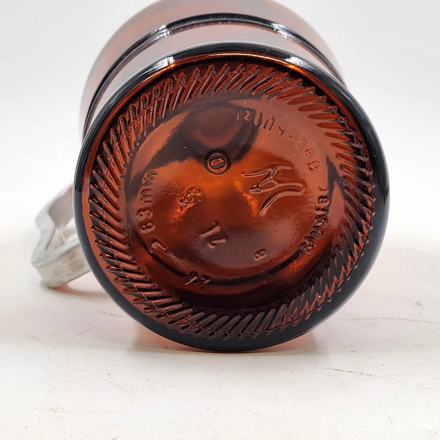 Muster Geschutzt 2L Amber Glass Beer Growler Swing Top Lid Cap Handle Germany