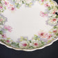Limoges France Floral Plate Gold Trim Scalloped Handles 9.75 Inch Porcelain Serving Dish Antique