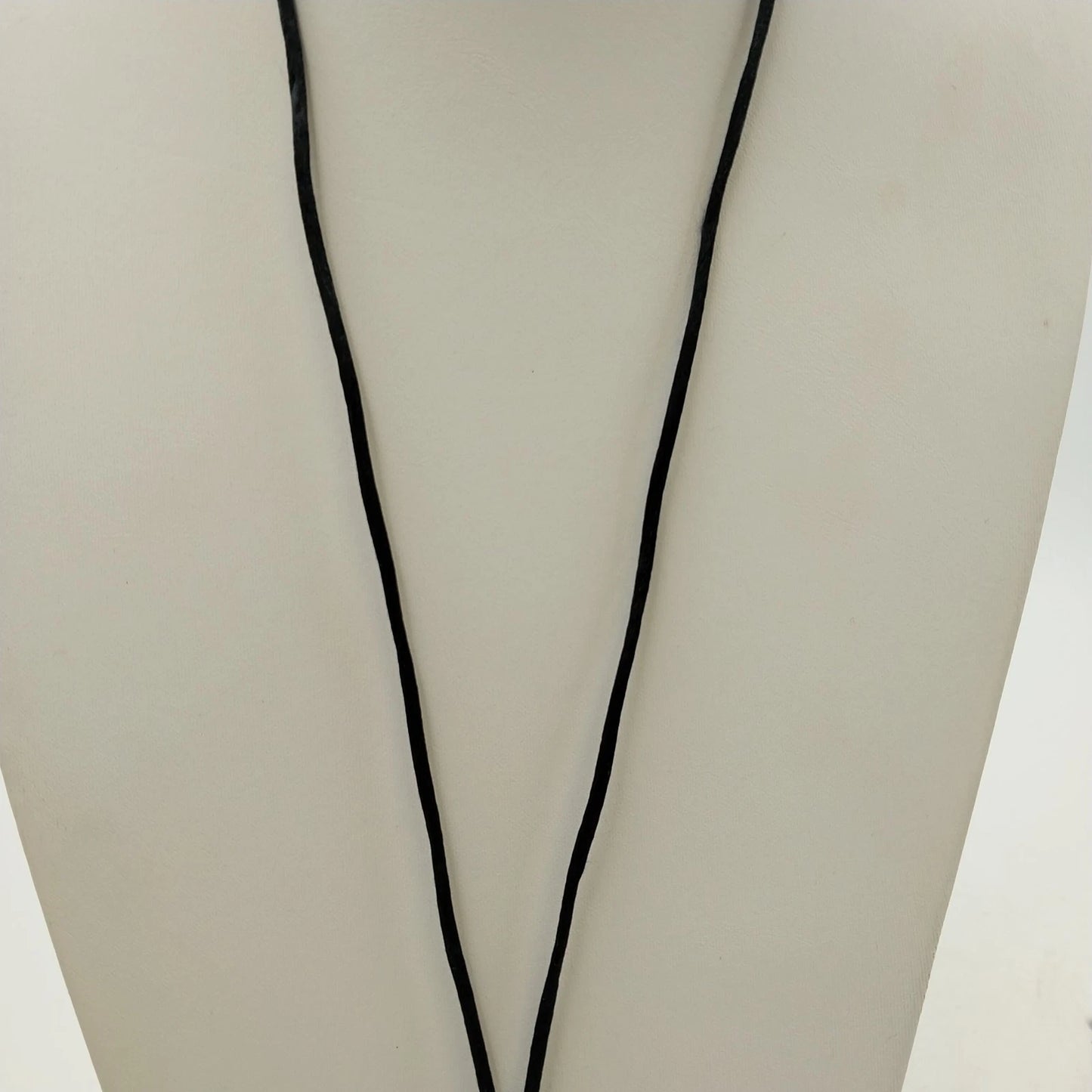 3 Necklaces Rope Chain Enamel Pendant Beaded & Satin Cord Mix Vintage Orange