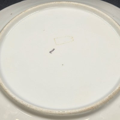 Haviland Limoges "Rebecca" Round Serving Tray – 10" Porcelain with Scalloped Edge, Raised Trellis & Rose Floral Design – Vintage French Tableware
