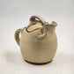 Pouty-Faced Teapot Pottery 5.25" Beige Artisan Studio Art Whimsical Rustic