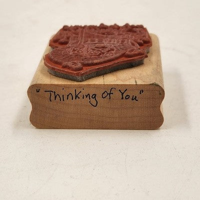 5 Rubber Stamps Warm Wishes Holidays Theme Various Brands Natural Wood