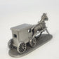 Spoontiques PP643 Horse & Buggy Pewter Figurine Amish Carriage Gray 1986 Vtg