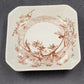 Antique Ridgways Pottery Trinket Dish – 4" Brown Transferware – Dee-Side, Stoke-on-Trent, England – Circa 1885–1890