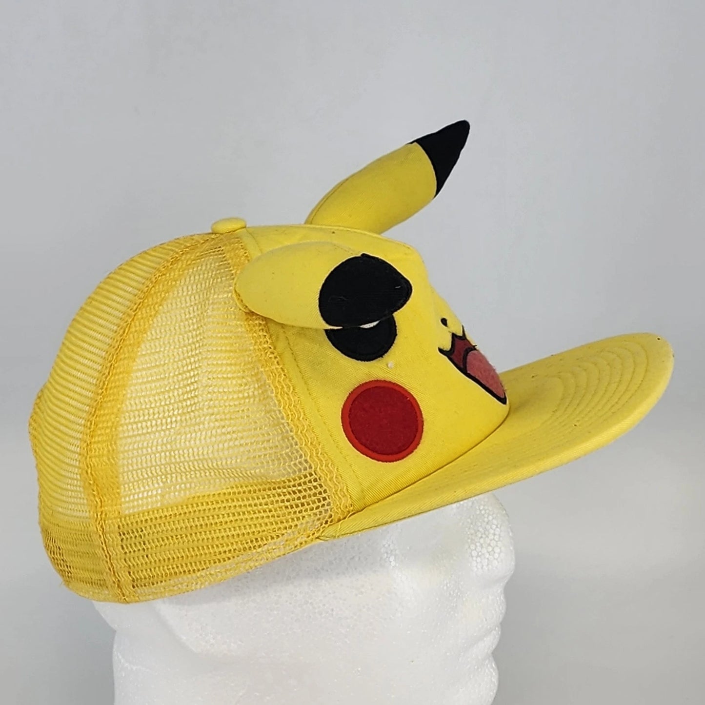Pokemon Pikachu Yellow Mesh Trucker Hat with 3D Ears Snapback