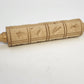 Springerle Cookie Roller Mold Rolling Pin 15" Embossed Natural Wood West Germany