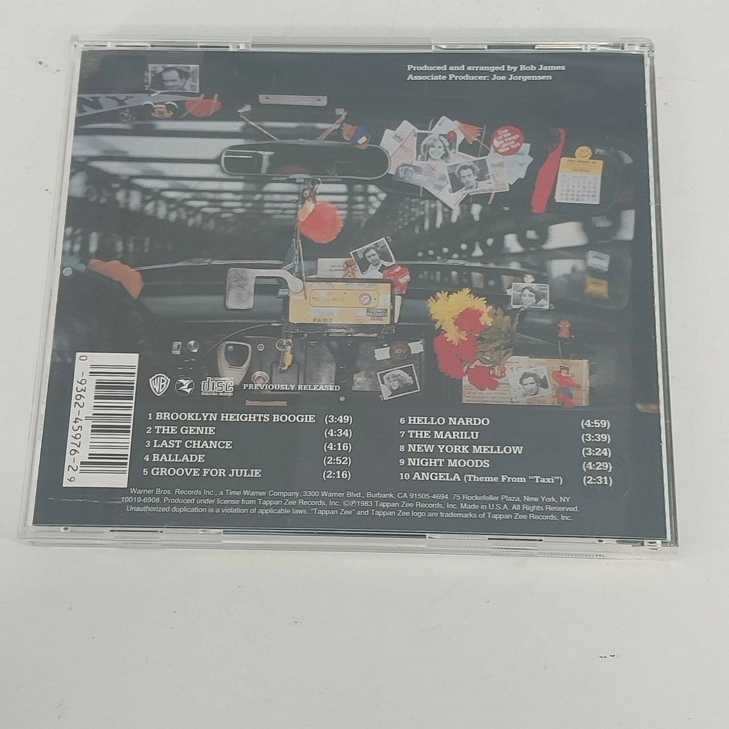 Bob James The Genie CD Jazz Fusion Theme From Taxi Warner Bros 1983 Smooth Jazz