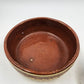 Mexican Redware Tlaquepaque Pottery Bowl 8"x3"h Hand Painted Clay Primitive