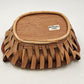 Oval Basket with Wooden Handles 12"x9" LaVeeda Hand Woven Rattan Wicker