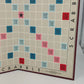 Scrabble Game Board Only 1948 Light Maroon Back Replacement Board 14" USA Vtg