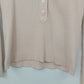 Ann Taylor Ribbed Knit Polo Sweater Collared Button Top Women's Medium Hong Kong