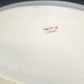 Porcelain Oval Serving Dish 5" Hand Painted Floral Orange Black Trim Japan