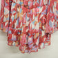 Peach Love California Boho Hippy Flowy Red Tunic Top Lined Large California Vtg