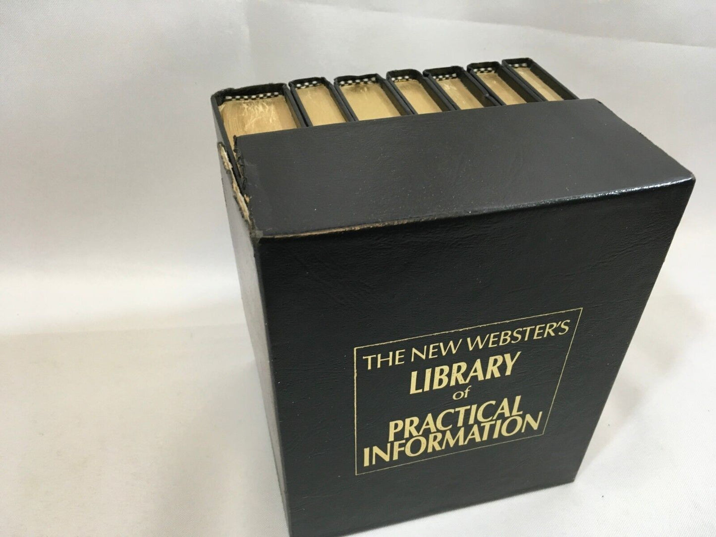 Websters Library of Practical Information Book Set In Case 7 Small Books 1990