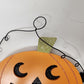 Halloween Pumpkin Welcome Sign Wall Decor Glitter Candy Indoor Outdoor 10.5"x10"