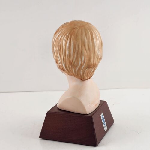 Youth Bust Figurine 1981 by Frances Hook Numbered 3019/15K Limited Edition 5"