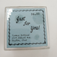 10-Piece Miniature Tea Set White Blue Floral Just For You 2" Decorative