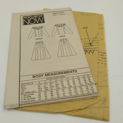 Butterick See & Sew 6955 Vtg Sewing Pattern 1993 Misses Top Skirt Uncut B 16-24