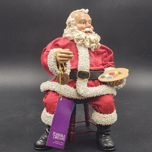 Possible Dreams Santa Vincent Van Claus Figurine Easel Tree Christmas Clothtique