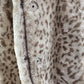 Dennis Snow Leopard Faux Fur Coat Medium Dennis Basso Mid Length Pockets Lined