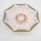 Tiffin Rambler Rose Pink Depression Glass 10" Octagon Underplate Gold Trim 1930s