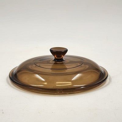 Amber Brown Replacement Round Lid Cover Pyrex V-2.5-C Vision 7.25" For Casserole