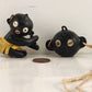 2 pc Dakko Blinky Winky Doll Toy Head Necklace Vintage England Japan Chan Prize