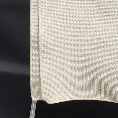 Beige Tablecloth Table Cover with Waffle Woven Weave Pattern Polyester 69" x 52"