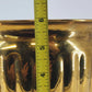 Brass Planter Pot Ribbed India 7.5" Boho Mid Century Decor In/Outdoor Vtg