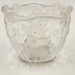 Mikasa Christmas Holiday Lights Candle Holder w Angels Crystal Frosted Glass 3"