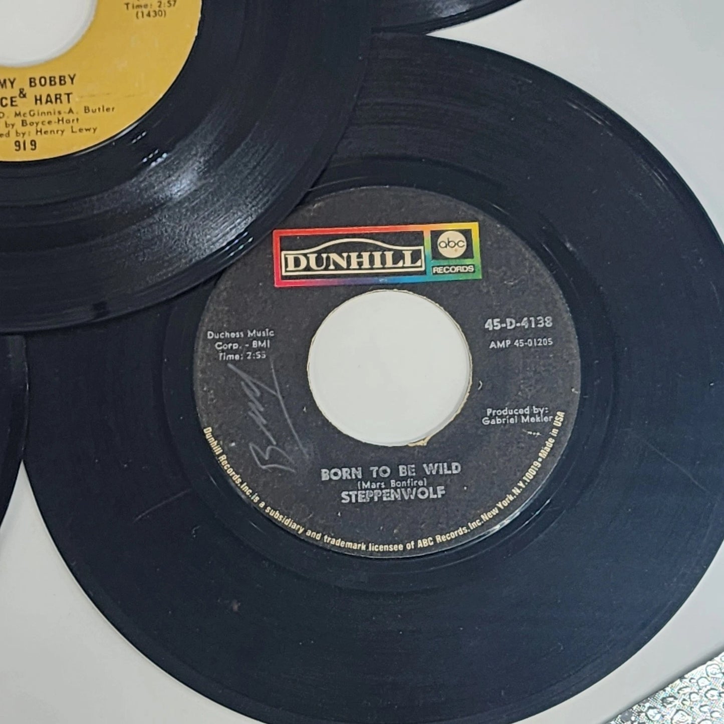 11 pcs 45 RPM Vinyl Records 60s–70s Rock Pop Steppenwolf / Carpenters Craft Lot