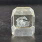 3D Laser Etched Crystal Paperweight Lighthouse Leaping Marlin