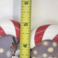 Isaac Jacobs Heart Photo Frame 5" Candy Cane Red White Christmas Holiday China
