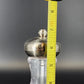 Olde Thompson Salt and Pepper Mill Set Silver Brushed Metal & Clear Acrylic Vtg