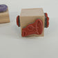 Wood Mounted Rubber Stamps Nature Sports Flower Craft Set 5 Collectible Vintage