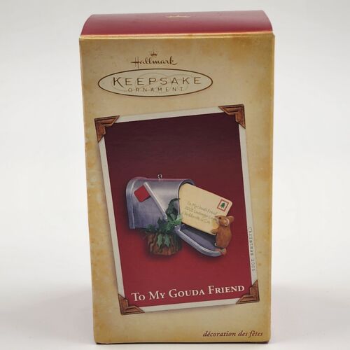 2 Hallmark Keepsake 2005 Christmas Ornaments TRUE FRIENDS & To My Gouda Friend