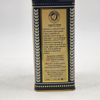 Maxwell House Coffee Tin 100 Year Anniversary 1892-1992 Vintage Collectible Can