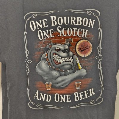 George Thorogood & Destroyers Black T-Shirt XL with 1 Bourbon 1 Scotch & 1 Beer