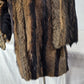 Racoon Fur Coat Small Lined Thigh Length Cape Sleeve Tie Close Hand Made No Tags