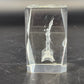 3D Laser Etched Crystal Paperweight Lighthouse Leaping Marlin