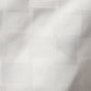 White Rectangle Tablecloth with Windowpane Checkered Striped Pattern 82" x 62"