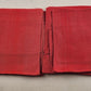 2 Pc Red Linen Dinner Napkins Dining Table Spring Cloth Vintage 19" x 13.5"