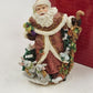 Fitz and Floyd Snowy Santa Woods Music Figurine 19/1239 Original Box Christmas