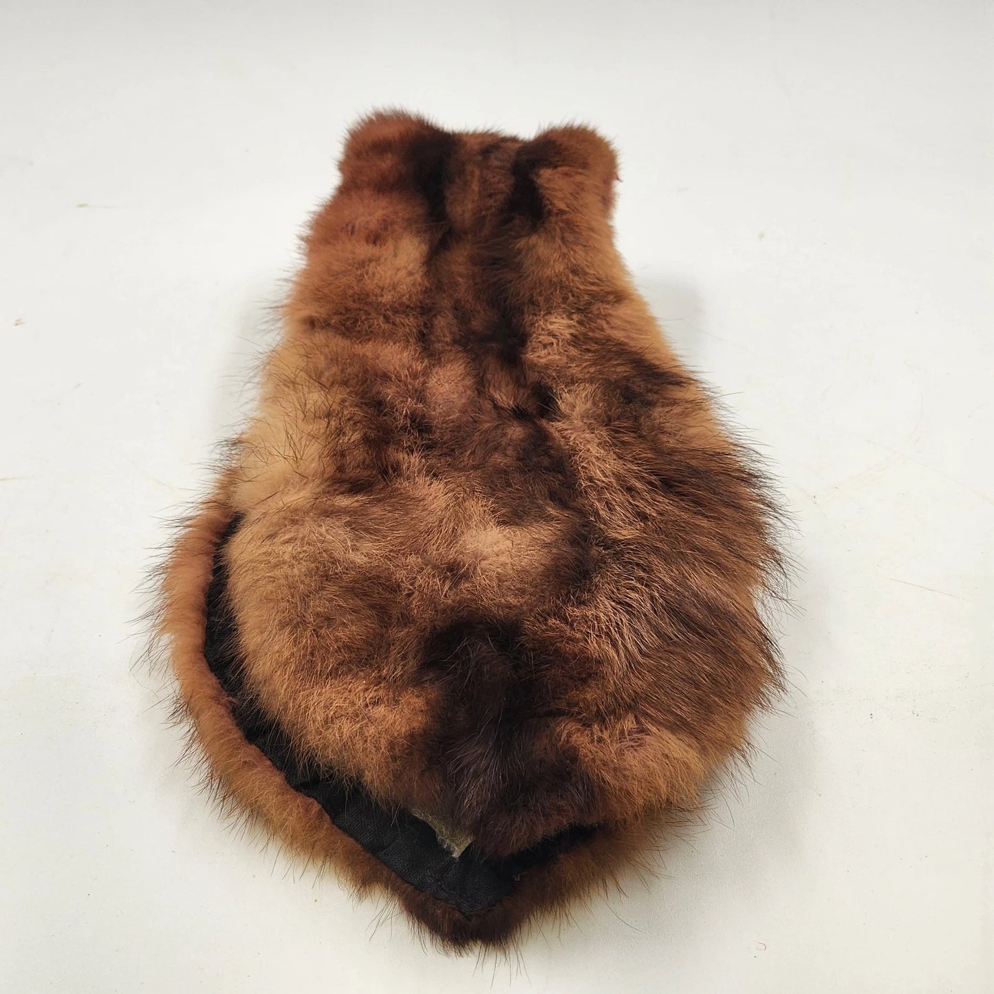 Medium Brown Mink Fur Pointed Collar for Coats Dresses Sweaters or Projects 36"
