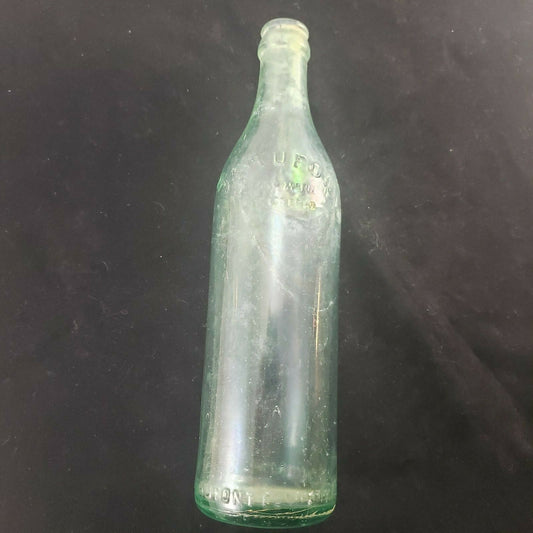 Antique Soda Bottle The Beaufont Co Richmond VA 16 Oz Embossed Printing Green