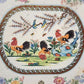 Daher Decorated Ware Rooster Metal Tray England 17.5" x 13.5" Vintage Country