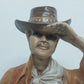 Atlantic Mold Cowboy Figurine 24in Ceramic Statue Rifle Revolver Western Vintage